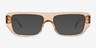 Reed Crystal Brown AcetateEyeglass Frames from EyeBuyDirect, with Tinted Lenses