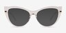 Calla Clear AcetateEyeglass Frames from EyeBuyDirect, with Tinted Lenses