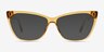 Rue Crystal Yellow AcetateEyeglass Frames from EyeBuyDirect, with Tinted Lenses