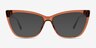Rue Crystal Brown AcetateEyeglass Frames from EyeBuyDirect, with Tinted Lenses