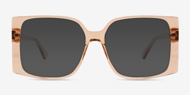 Elowen Crystal Brown AcetateEyeglass Frames from EyeBuyDirect, with Tinted Lenses