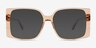 Elowen Crystal Brown AcetateEyeglass Frames from EyeBuyDirect, with Tinted Lenses