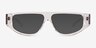 Tempora Clear AcetateEyeglass Frames from EyeBuyDirect, with Tinted Lenses