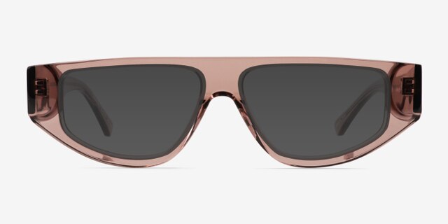 Tempora Crystal Brown AcetateEyeglass Frames from EyeBuyDirect, with Tinted Lenses