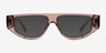 Tempora Crystal Brown AcetateEyeglass Frames from EyeBuyDirect, with Tinted Lenses