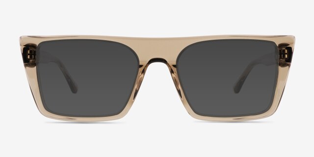 Futurum Crystal Gray AcetateEyeglass Frames from EyeBuyDirect, with Tinted Lenses