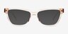 Alyssum Translucent Nude AcetateEyeglass Frames from EyeBuyDirect, with Tinted Lenses