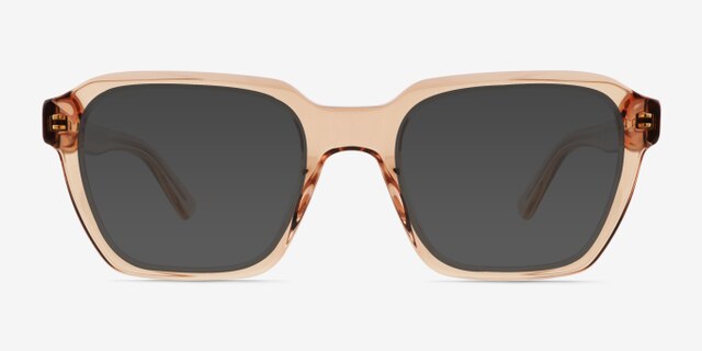 Birch Crystal Brown AcetateEyeglass Frames from EyeBuyDirect, with Tinted Lenses