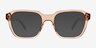 Birch Crystal Brown AcetateEyeglass Frames from EyeBuyDirect, with Tinted Lenses