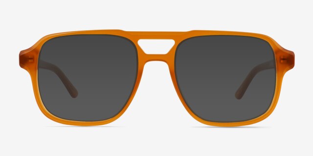 Clay Crystal Yellow AcétateMontures de lunettes de vue d'EyeBuyDirect, Avec des Verres Teintés