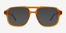 Clay Crystal Yellow AcétateMontures de lunettes de vue d'EyeBuyDirect, Avec des Verres Teintés