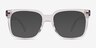 Linden Clear AcetateEyeglass Frames from EyeBuyDirect, with Tinted Lenses