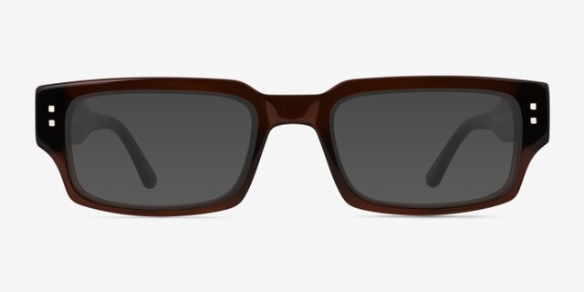 Bryn Crystal Brown AcetateEyeglass Frames from EyeBuyDirect, with Tinted Lenses