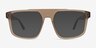 Tempus Frosted Gray AcetateEyeglass Frames from EyeBuyDirect, with Tinted Lenses