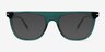 Mentis Crystal Blue AcetateEyeglass Frames from EyeBuyDirect, with Tinted Lenses