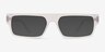 Mox Frosted Clear AcetateEyeglass Frames from EyeBuyDirect, with Tinted Lenses