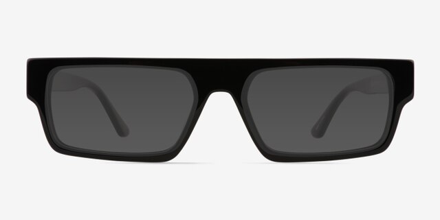 Mox Black AcetateEyeglass Frames from EyeBuyDirect, with Tinted Lenses