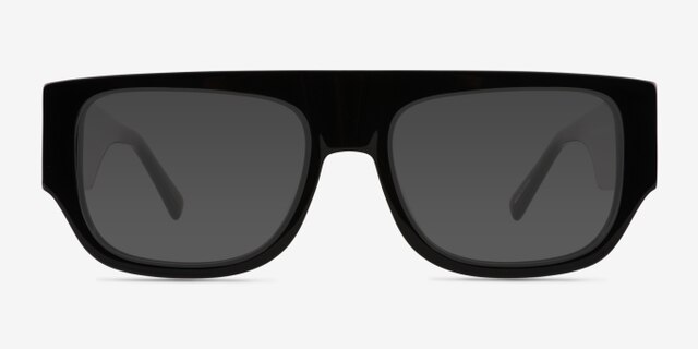 Vision Black AcetateEyeglass Frames from EyeBuyDirect, with Tinted Lenses