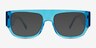 Vision Crystal Blue AcetateEyeglass Frames from EyeBuyDirect, with Tinted Lenses