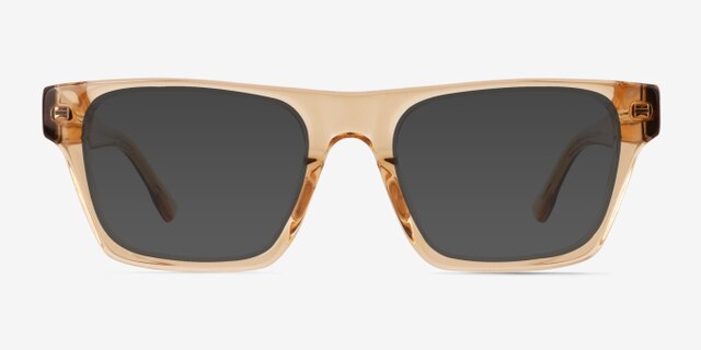 Veritas Yellow AcetateEyeglass Frames from EyeBuyDirect, with Tinted Lenses