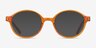 Jabberwocky Clear Brown PlasticEyeglass Frames from EyeBuyDirect, with Tinted Lenses