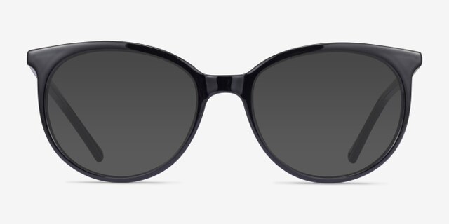 Hodgepodge Black PlasticEyeglass Frames from EyeBuyDirect, with Tinted Lenses