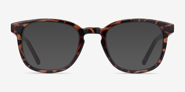 Hullabaloo Tortoise PlasticEyeglass Frames from EyeBuyDirect, with Tinted Lenses