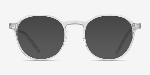 Chichi Clear PlasticEyeglass Frames from EyeBuyDirect, with Tinted Lenses