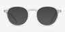 Chichi Clear PlasticEyeglass Frames from EyeBuyDirect, with Tinted Lenses