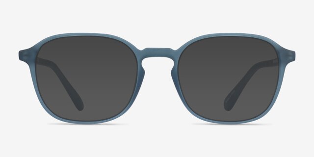 Golly Blue Green PlasticEyeglass Frames from EyeBuyDirect, with Tinted Lenses