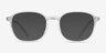 Golly Clear PlasticEyeglass Frames from EyeBuyDirect, with Tinted Lenses