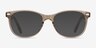 Skedaddle Clear Champagne PlasticEyeglass Frames from EyeBuyDirect, with Tinted Lenses