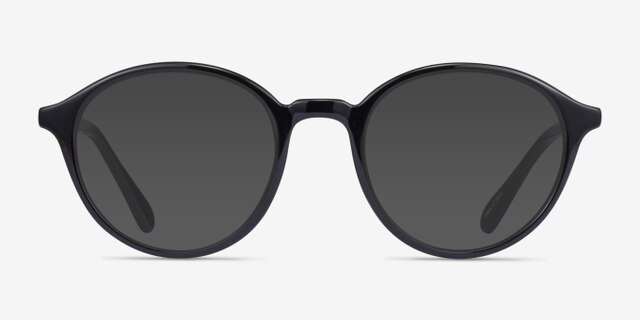 Grommet Black PlasticEyeglass Frames from EyeBuyDirect, with Tinted Lenses