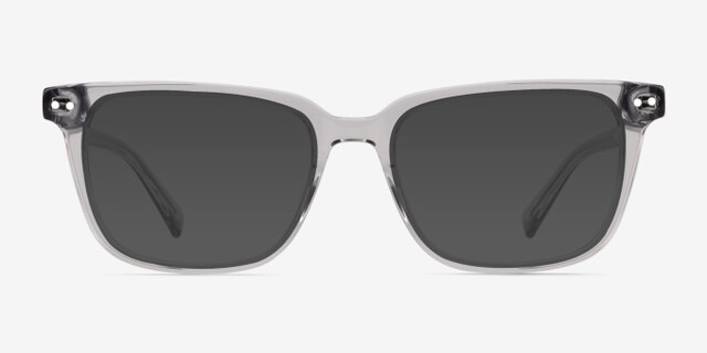 Esme Crystal Gray AcetateEyeglass Frames from EyeBuyDirect, with Tinted Lenses