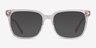 Amia Crystal Pink AcetateEyeglass Frames from EyeBuyDirect, with Tinted Lenses