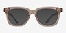 Kenna Crystal Brown AcetateEyeglass Frames from EyeBuyDirect, with Tinted Lenses
