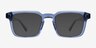 Beck Crystal Blue AcetateEyeglass Frames from EyeBuyDirect, with Tinted Lenses