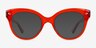 Briar Crystal Red AcetateEyeglass Frames from EyeBuyDirect, with Tinted Lenses