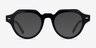 Remy Black AcetateEyeglass Frames from EyeBuyDirect, with Tinted Lenses