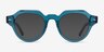Remy Crystal Blue AcetateEyeglass Frames from EyeBuyDirect, with Tinted Lenses