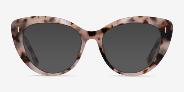 Kitty Ivory Tortoise AcetateEyeglass Frames from EyeBuyDirect, with Tinted Lenses