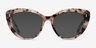 Kitty Ivory Tortoise AcetateEyeglass Frames from EyeBuyDirect, with Tinted Lenses