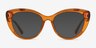 Kitty Crystal Orange AcetateEyeglass Frames from EyeBuyDirect, with Tinted Lenses