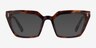 Caitlin Tortoise AcetateEyeglass Frames from EyeBuyDirect, with Tinted Lenses