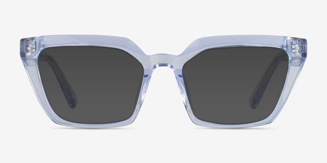 Caitlin Crystal Light Blue AcetateEyeglass Frames from EyeBuyDirect, with Tinted Lenses