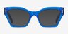 Elisa Crystal Blue AcetateEyeglass Frames from EyeBuyDirect, with Tinted Lenses
