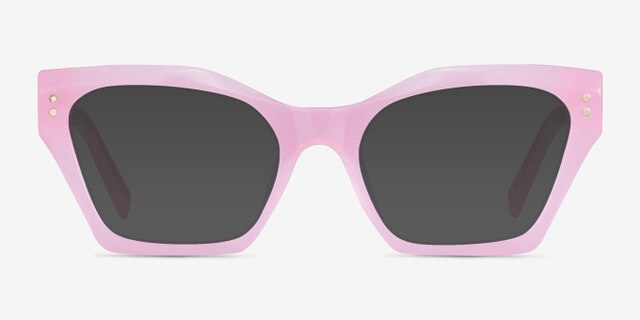 Elisa Pink AcetateEyeglass Frames from EyeBuyDirect, with Tinted Lenses