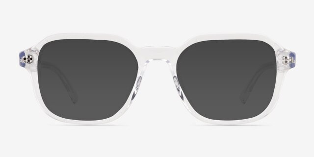 Kismet Clear AcetateEyeglass Frames from EyeBuyDirect, with Tinted Lenses