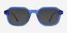 Kismet Crystal Blue AcetateEyeglass Frames from EyeBuyDirect, with Tinted Lenses