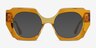 Intention Crystal Yellow AcetateEyeglass Frames from EyeBuyDirect, with Tinted Lenses